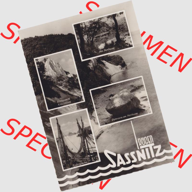 Ansichtskarte DDR Bezirk Rostock, Kreis Rügen, Saßnitz Stubbenkammer Rügen, Sassnitz, Königsstuhl. Ansichtskarte bzw. Postkarte aus DDR-Zeiten... Sammlung