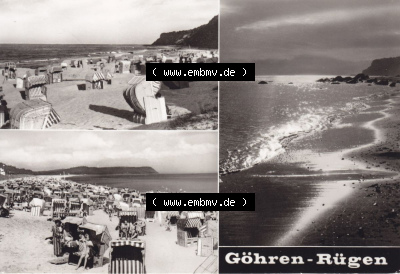 Ansichtskarte bzw. Postkarte aus DDR-Zeiten, Ostseebad Göhren im Norden der DDR Sammlung