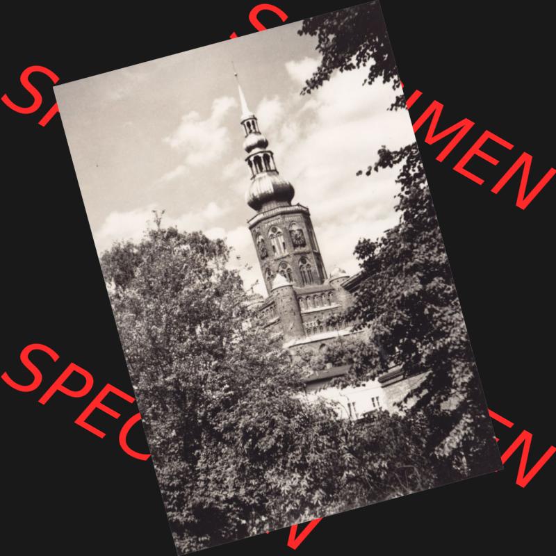 Ansichtskarte DDR Bezirk Rostock, Kreis Greifswald unsortiert Dom St. Nicolai III.. Ansichtskarte bzw. Postkarte in schwarzweiß - s/w aus DDR-Zeiten der Deutschen... Sammlung