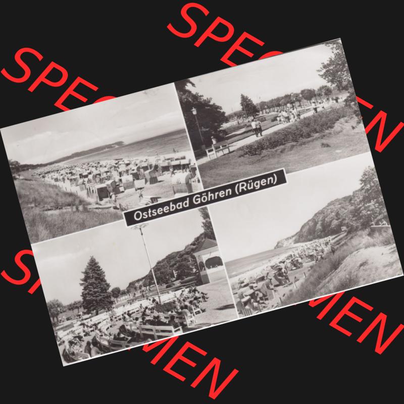 Ansichtskarte DDR Bezirk Rostock, Kreis Rügen, Ostseebad Göhren: DDR, Oastseebad Göhren - Rügen Strand-Kuranlagen. Ansichtskarte bzw. Postkarte... Sammlung