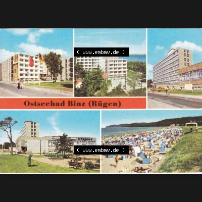 Ansichtskarte DDR Bezirk Rostock, Kreis Rügen, Ostseebad Binz, in Farbe - Color Ostseebad Binz DDR 0,20 M Verbraucherpreis Farbfoto Mohr Berlin. Ansichtskarte bzw.... Sammlung