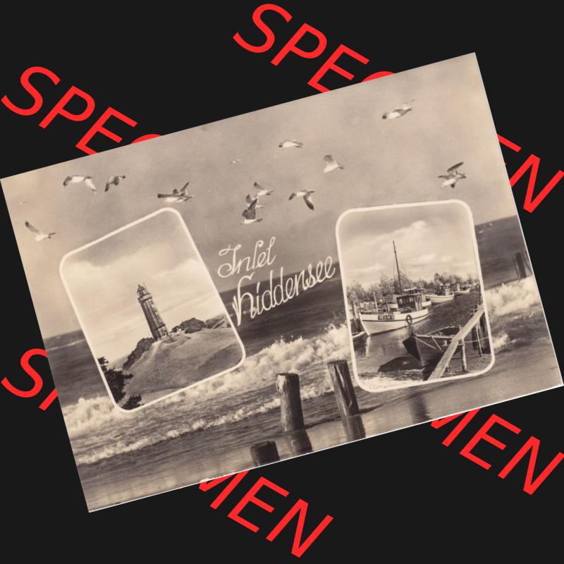 Ansichtskarte DDR Bezirk Rostock, Kreis Rügen, Insel Hiddensee, DDR, Insel Hiddensee. s/w - schwarzweiß Ansichtskarte bzw. Postkarte aus DDR-Zeiten... Sammlung