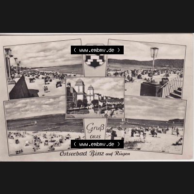 Alte Ansichtskarte DDR Bezirk Rostock, Kreis Rügen, Ostseebad Binz, Gruß aus Ostseebad Binz auf Rügen Verbraucherpreis DM 0,20. Ansichtskarte bzw.... Sammlung