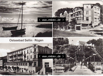Ansichtskarte bzw. Postkarte aus DDR-Zeiten, Ostseebad Sellin im Norden der DDR Sammlung