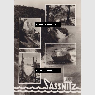 Ansichtskarte DDR Bezirk Rostock, Kreis Rügen, Saßnitz Stubbenkammer Rügen, Sassnitz, Königsstuhl. Ansichtskarte bzw. Postkarte aus DDR-Zeiten... Sammlung