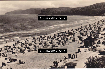 Ansichtskarte bzw. Postkarte in s/w - schwarzweiß aus DDR-Zeiten, Bezirk Rostock, Kreis Rügen Ostseebad Binz, eine Binzer DDR-Sammlung Sammlung