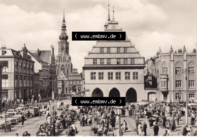 Ansichtskarte bzw. Postkarte in schwarzweiß - s/w aus DDR-Zeiten, Bezirk Rostock, Kreis Greifswald, unsortierte DDR-Sammlung Sammlung