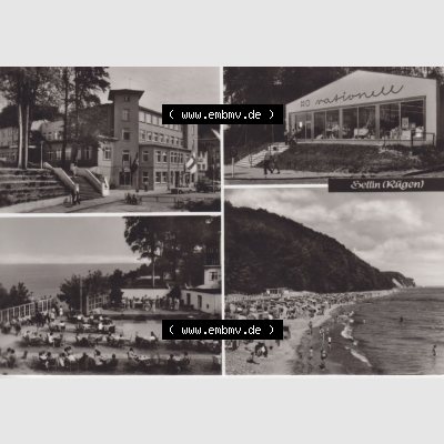 Ansichtskarte DDR Bezirk Rostock, Kreis Rügen, Ostseebad Sellin: Otsansichten Sellin. Ansichtskarte bzw. Postkarte aus DDR-Zeiten der Deutschen Demokratischen Republik... Sammlung