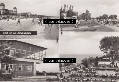 Ansichtskarte bzw. Postkarte aus DDR-Zeiten, Bezirk Rostock, Kreis Rügen, Grüße der Insel Rügen der DDR Sammlung