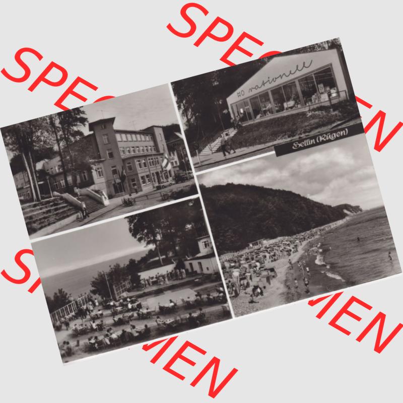 Ansichtskarte DDR Bezirk Rostock, Kreis Rügen, Ostseebad Sellin: Otsansichten Sellin. Ansichtskarte bzw. Postkarte aus DDR-Zeiten der Deutschen Demokratischen Republik... Sammlung