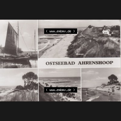 Ansichtskarte DDR Bezirk Rostock, Kreis Ribnitz-Damgarten, Ahrenshoop Kreis Ribnitz-Damgarten. Ansichtskarte bzw. Postkarte aus DDR-Zeiten der Deutschen Demokratischen Republik... Sammlung