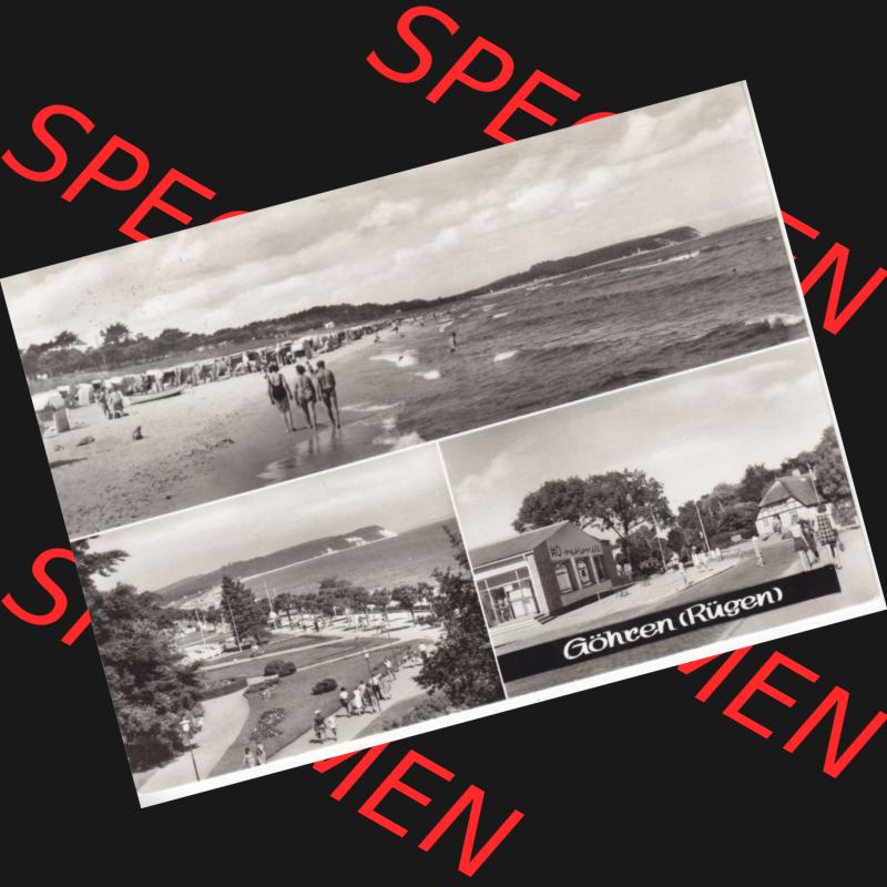 Ansichtskarte DDR Bezirk Rostock, Kreis Rügen, Ostseebad Göhren: Göhren (Rügen). Ansichtskarte bzw. Postkarte aus DDR-Zeiten der Deutschen... Sammlung