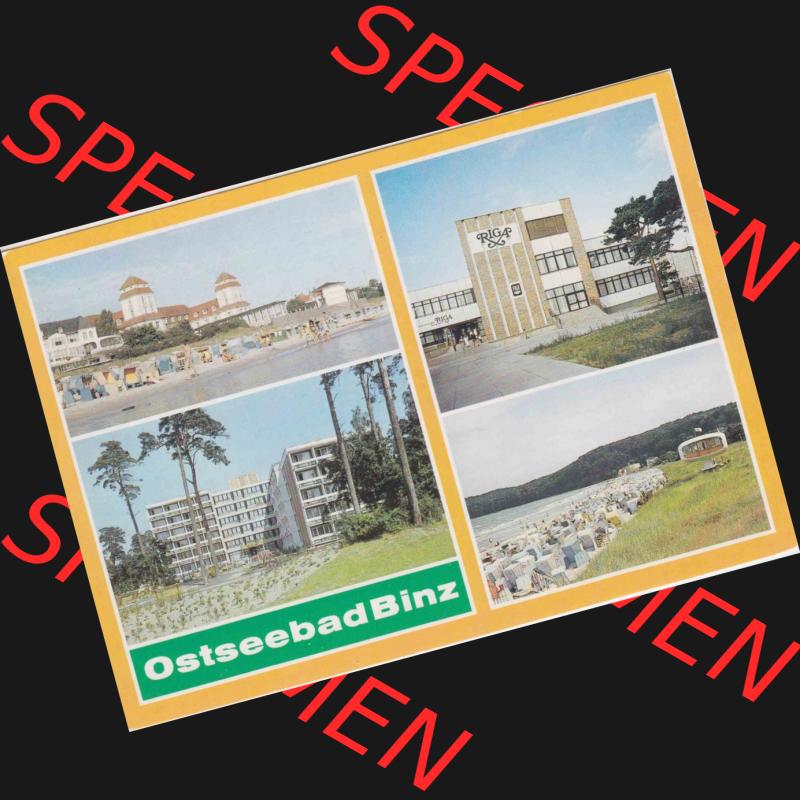 Ansichtskarte DDR Bezirk Rostock, Kreis Rügen, Ostseebad Binz, in Farbe - Color Ostseebad Binz Verlag Reichenbach. Ansichtskarte bzw. Postkarte in Farbe / Color... Sammlung