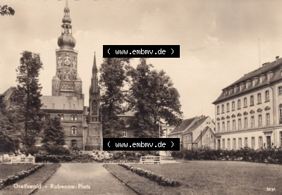 Ansichtskarte bzw. Postkarte in schwarzweiß - s/w aus DDR-Zeiten, Bezirk Rostock, Kreis Greifswald, unsortierte DDR-Sammlung Sammlung