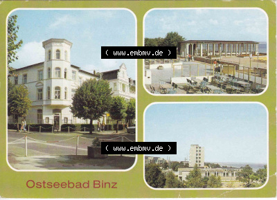 Ansichtskarte bzw. Postkarte in Farbe / Color aus DDR-Zeiten, Bezirk Rostock, Kreis Rügen Ostseebad Binz, unsortierte DDR-Sammlung Sammlung