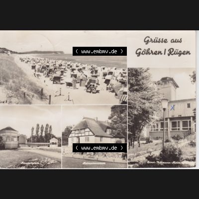 Ansichtskarte DDR Bezirk Rostock, Kreis Rügen, Ostseebad Göhren: DDR, Grüsse aus Göhren - Rügen, Ernst-Thälmann-Heim. Ansichtskarte bzw.... Sammlung