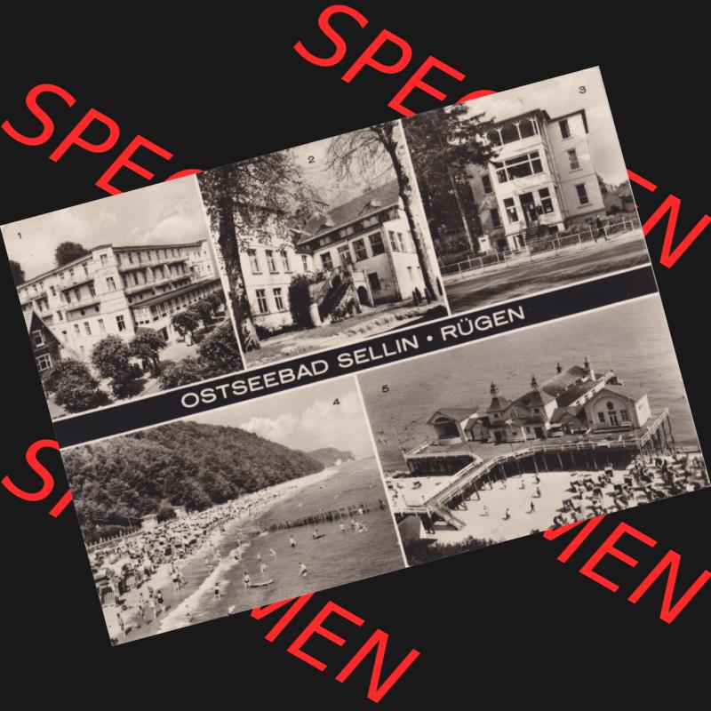 Ansichtskarte DDR Bezirk Rostock, Kreis Rügen, Ostseebad Sellin: Reisebüro der DDR, FDGB-Erholungsheim Sellin. Ansichtskarte bzw. Postkarte aus DDR-Zeiten... Sammlung