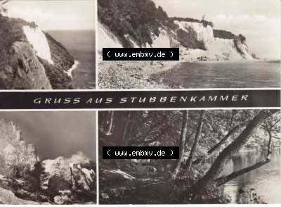 Ansichtskarte bzw. Postkarte aus DDR-Zeiten, der Insel Rügen Stubbenkammer im Norden der DDR Sammlung
