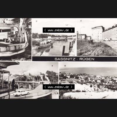 Ansichtskarte DDR Bezirk Rostock, Kreis Rügen, Stadt Sassnitz Fährschiff Trelleborg, Fischerreihafen, Im Fährhafen. Ansichtskarte bzw. Postkarte aus... Sammlung