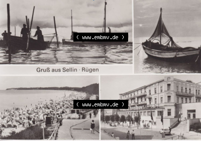 Ansichtskarte bzw. Postkarte aus DDR-Zeiten, Ostseebad Sellin im Norden der DDR Sammlung