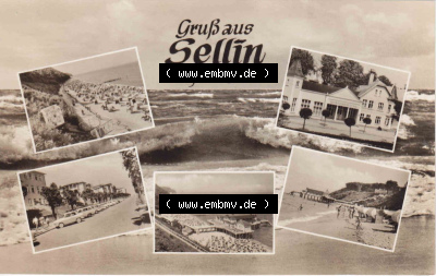 Ansichtskarte bzw. Postkarte aus DDR-Zeiten, Ostseebad Sellin im Norden der DDR Sammlung