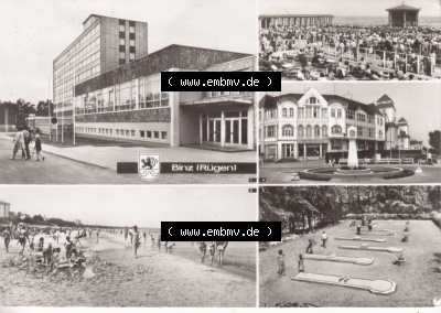 Ansichtskarte bzw. Postkarte in s/w - schwarzweiß aus DDR-Zeiten, Bezirk Rostock, Kreis Rügen Ostseebad Binz, eine Binzer DDR-Sammlung Sammlung