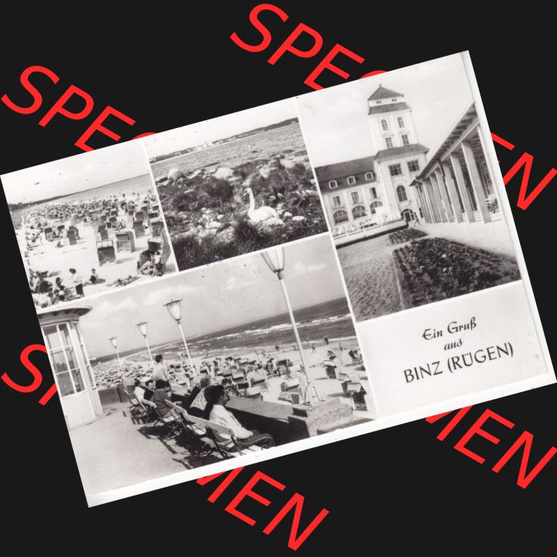 Alte Ansichtskarte DDR Bezirk Rostock, Kreis Rügen, Ostseebad Binz, 1984, Ostseebad Binz auf Rügen, Mehrbildkarte. Ansichtskarte bzw. Postkarte in... Sammlung