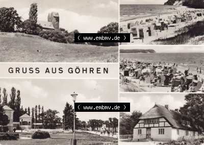 Ansichtskarte bzw. Postkarte aus DDR-Zeiten, Ostseebad Göhren im Norden der DDR Sammlung