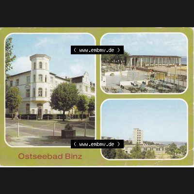 Ansichtskarte DDR Bezirk Rostock, Kreis Rügen, Ostseebad Binz, in Farbe - Color Binz auf Rügen DDR Postkarte, Bild und Heimat Reichenbach Vogtland. Ansichtskarte... Sammlung