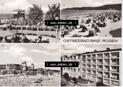 Ansichtskarte bzw. Postkarte in s/w - schwarzweiß aus DDR-Zeiten, Bezirk Rostock, Kreis Rügen Ostseebad Binz, eine Binzer DDR-Sammlung Sammlung