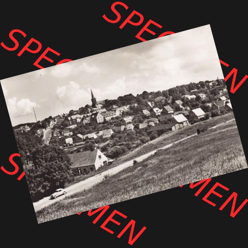 Ansichtskarte DDR Bezirk Rostock, Kreis Rügen, Stadt Bergen auf Rügen Stadtansicht. Ansichtskarte bzw. Postkarte aus DDR-Zeiten der Deutschen Demokratischen Republik... Sammlung