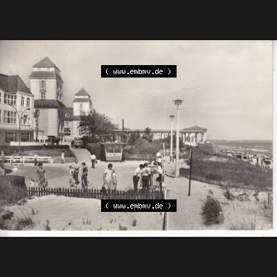 Alte Ansichtskarte DDR Bezirk Rostock, Kreis Rügen, Ostseebad Binz, 1977, Binz auf Rügen. Ansichtskarte bzw. Postkarte in s/w - schwarzweiß aus... Sammlung
