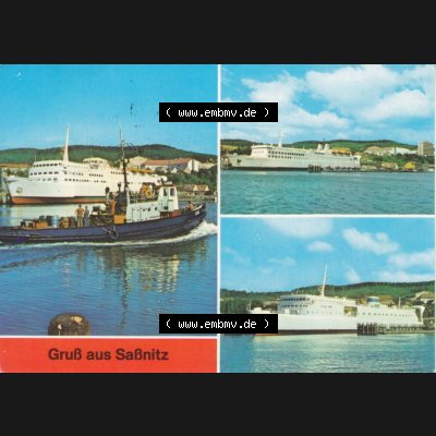 Ansichtskarte DDR Bezirk Rostock, Kreis Rügen, Stadt Sassnitz Postkarte in Farbe Eisenbahnfährschiff Rügen und Fährschiff Svealand. Ansichtskarte bzw. Postkarte... Sammlung