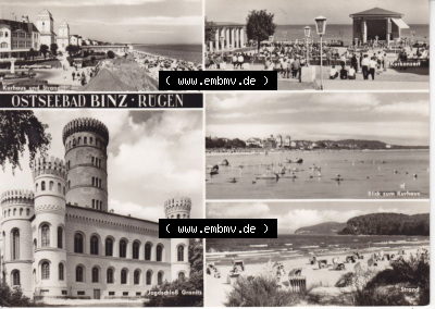 Ansichtskarte bzw. Postkarte in s/w - schwarzweiß aus DDR-Zeiten, Bezirk Rostock, Kreis Rügen Ostseebad Binz, eine Binzer DDR-Sammlung Sammlung