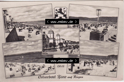 Ansichtskarte bzw. Postkarte in s/w - schwarzweiß aus DDR-Zeiten, Bezirk Rostock, Kreis Rügen Ostseebad Binz, eine Binzer DDR-Sammlung Sammlung