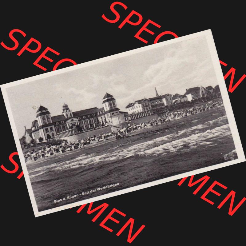 Alte Ansichtskarte DDR Bezirk Rostock, Kreis Rügen, Ostseebad Binz, Binz auf Rügen - Bad der Werktätigen Hans C. Schmiedlcke Kunstverlag Markkleeberg-Leipzig Zc... Sammlung