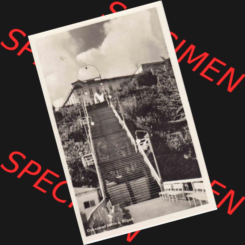 Ansichtskarte DDR Bezirk Rostock, Kreis Rügen, Ostseebad Sellin: DDR, Freitreppe, Treppe am Strand Ostseebad Sellin auf Rügen. Ansichtskarte bzw. Postkarte... Sammlung
