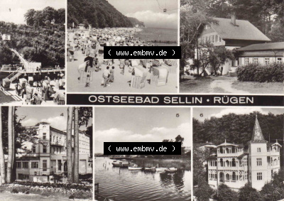 Ansichtskarte bzw. Postkarte aus DDR-Zeiten, Ostseebad Sellin im Norden der DDR Sammlung