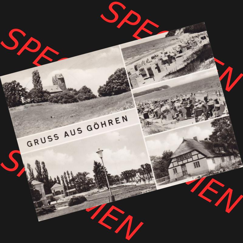 Ansichtskarte DDR Bezirk Rostock, Kreis Rügen, Ostseebad Göhren: Gruss aus Göhren, Ostseebad. Ansichtskarte bzw. Postkarte aus DDR-Zeiten der Deutschen... Sammlung