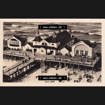 Ansichtskarte DDR Bezirk Rostock, Kreis Rügen, Ostseebad Sellin: DDR, Ostseebad Sellin Rügen Seebrücke. Ansichtskarte bzw. Postkarte aus DDR-Zeiten... Sammlung