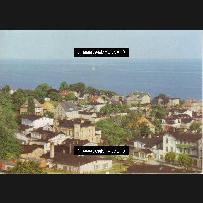 Ansichtskarte DDR Bezirk Rostock, Kreis Rügen, Stadt Sassnitz Postkarte in Farbe Ortsansicht Saßnitz. Ansichtskarte bzw. Postkarte aus DDR-Zeiten der Deutschen Demokratischen... Sammlung