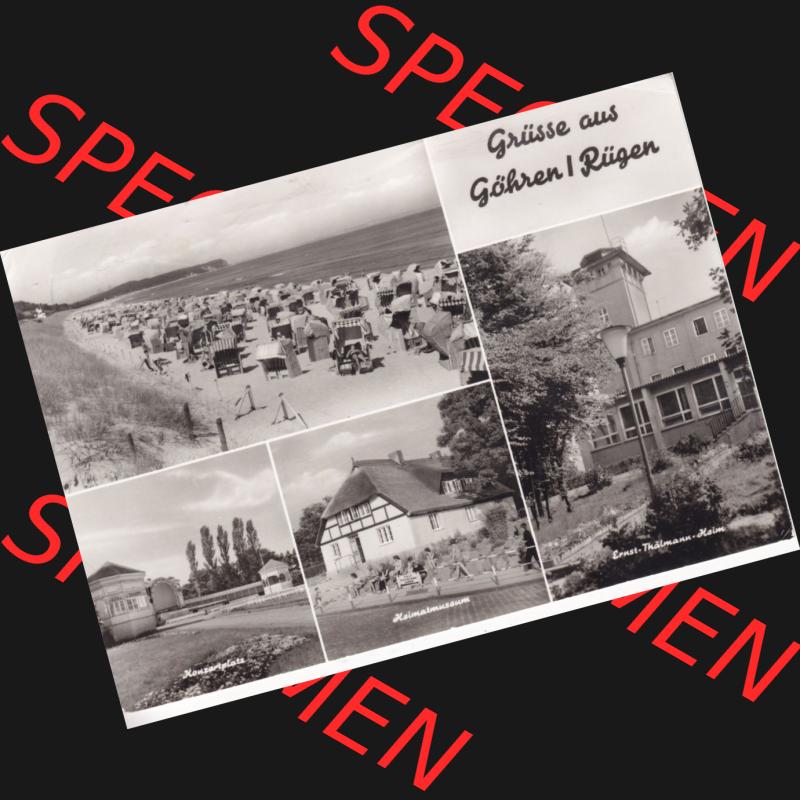 Ansichtskarte DDR Bezirk Rostock, Kreis Rügen, Ostseebad Göhren: Ostseebad Göhren (Rügen). Ansichtskarte bzw. Postkarte aus DDR-Zeiten der... Sammlung