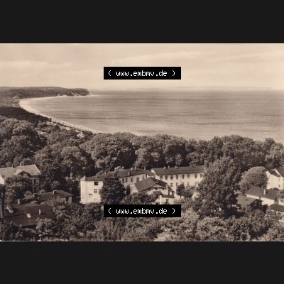 Ansichtskarte DDR Bezirk Rostock, Kreis Rügen, Ostseebad Göhren: 1963, Orts-Teilansicht. Ansichtskarte bzw. Postkarte aus DDR-Zeiten der Deutschen Demokratischen... Sammlung