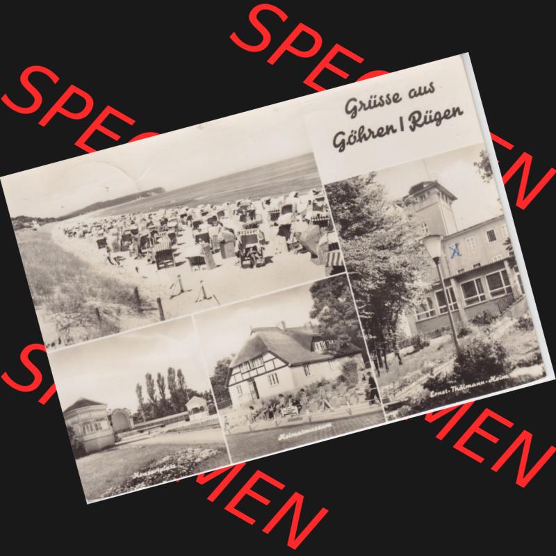 Ansichtskarte DDR Bezirk Rostock, Kreis Rügen, Ostseebad Göhren: DDR, Grüsse aus Göhren - Rügen, Ernst-Thälmann-Heim. Ansichtskarte bzw.... Sammlung