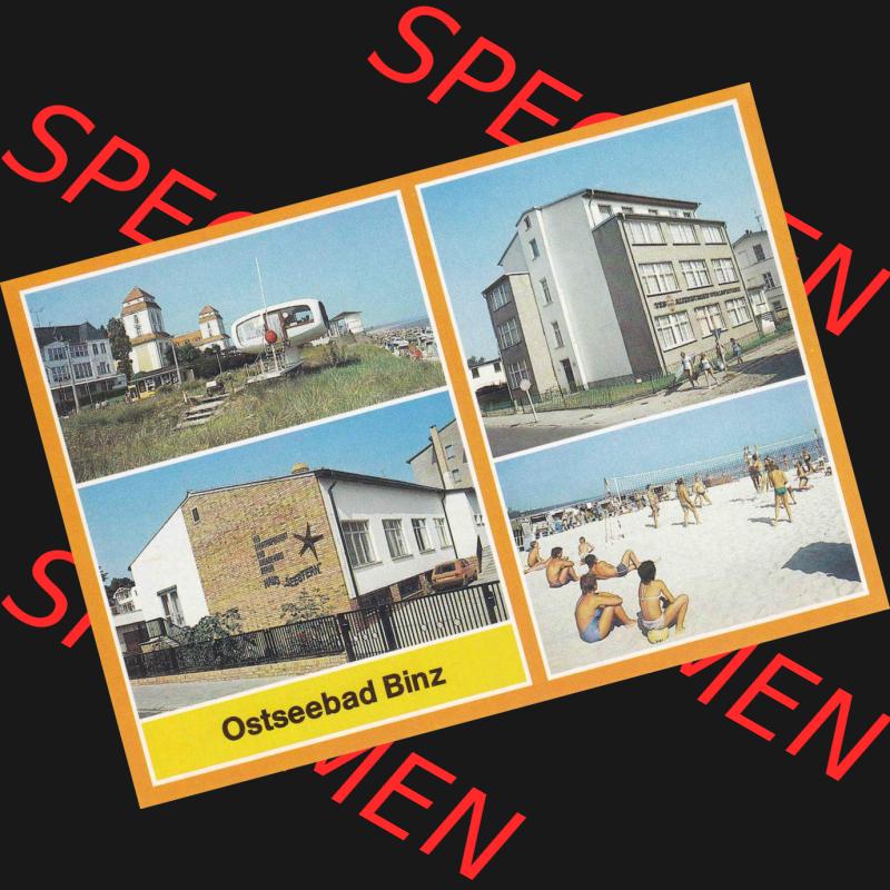 Ansichtskarte DDR Bezirk Rostock, Kreis Rügen, Ostseebad Binz, in Farbe - Color DDR, Binz auf Rügen, Kurhaus, Seestern, Betriebsferienheim des VEB.... Sammlung