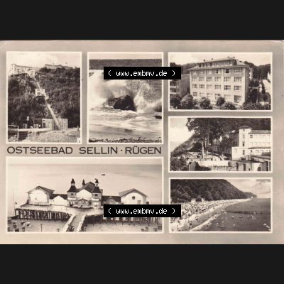 Ansichtskarte DDR Bezirk Rostock, Kreis Rügen, Ostseebad Sellin: DDR, MDN -,25 DAMW V 11 50 A 1 B 13 67 5324, Sellin Ostseebad. Ansichtskarte bzw.... Sammlung