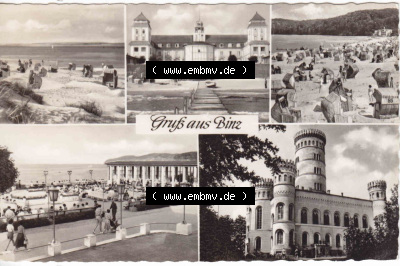 Ansichtskarte bzw. Postkarte in s/w - schwarzweiß aus DDR-Zeiten, Bezirk Rostock, Kreis Rügen Ostseebad Binz, eine Binzer DDR-Sammlung Sammlung