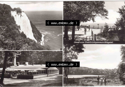 Ansichtskarte bzw. Postkarte aus DDR-Zeiten, der Insel Rügen Stubbenkammer im Norden der DDR Sammlung
