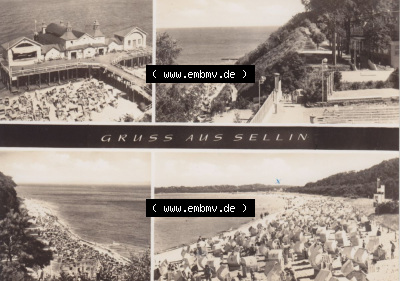 Ansichtskarte bzw. Postkarte aus DDR-Zeiten, Ostseebad Sellin im Norden der DDR Sammlung