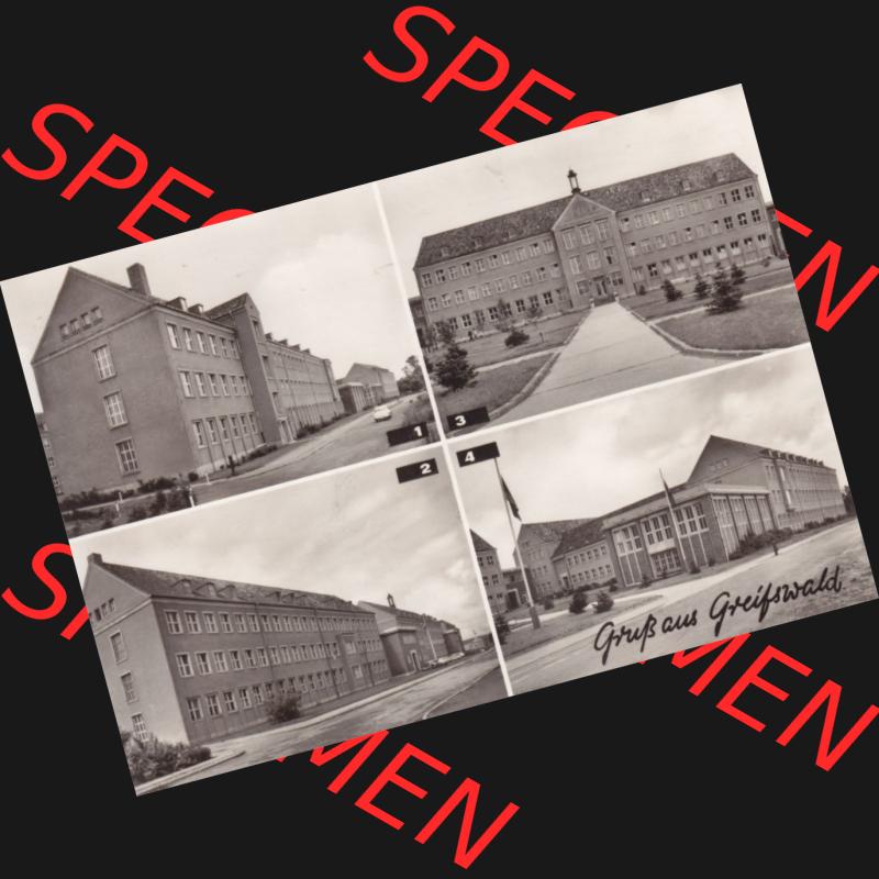Ansichtskarte DDR Bezirk Rostock, Kreis Greifswald unsortiert Geologisches Institut, Geographisches Institut, Mikrobiologisches Institut. Ansichtskarte bzw. Postkarte in... Sammlung